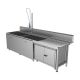 Double Bowl Single Drainer Stainless Steel Belfast Sink with Undercupboard