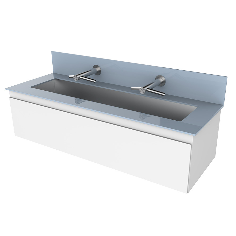 Arroyo Stainless Steel Under Counter Trough Featuring The