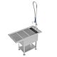 Stainless steel tub table
