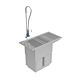 Stainless Steel Tub Table with Under Cupboard 