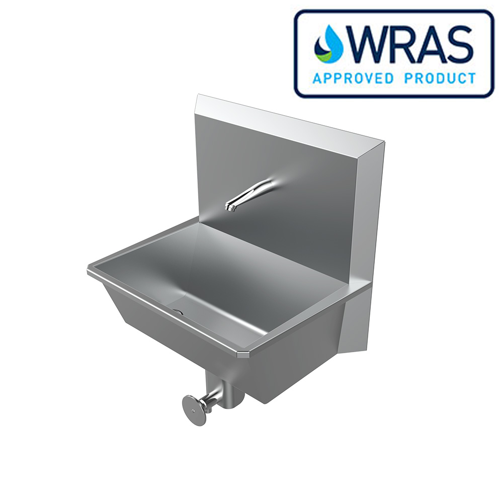 Knee Push Operated Hand Wash Station Sink