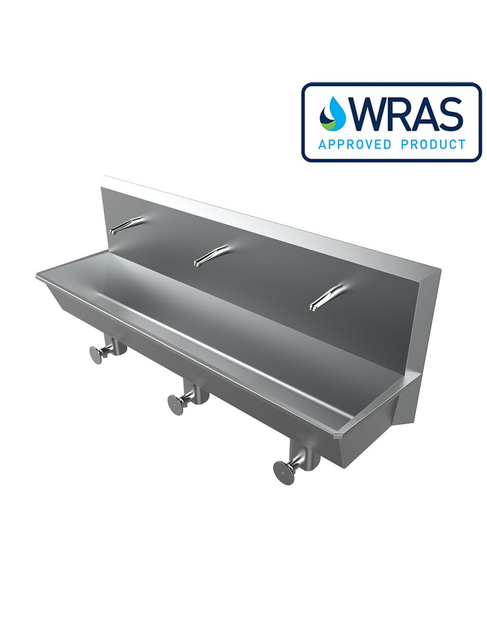 Knee Push Operated Hand Wash Station Sink - Image 4