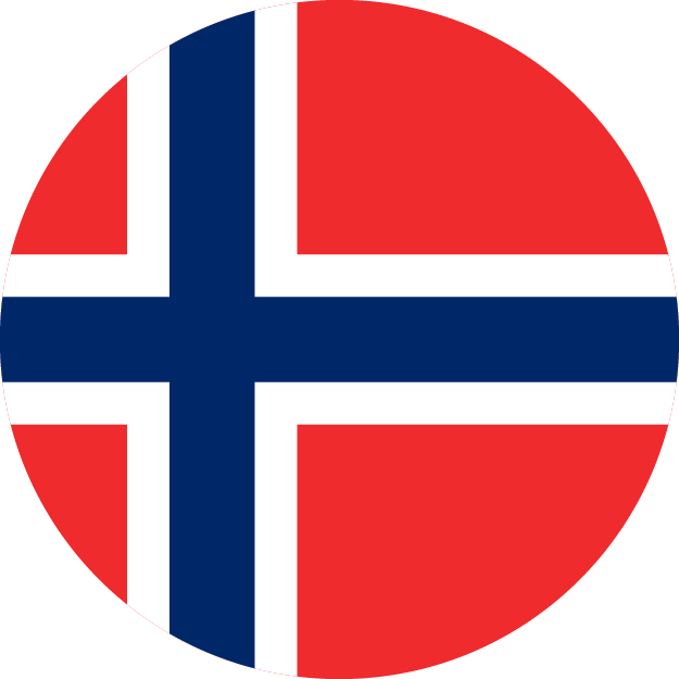 norway flag round