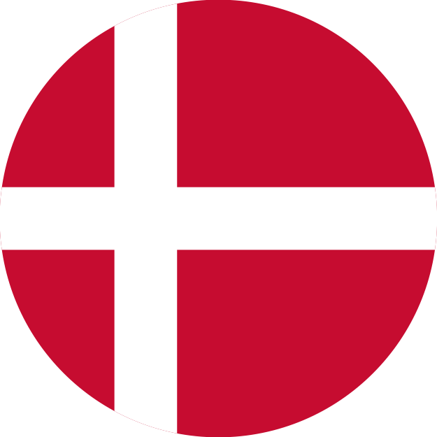 Denmark flag round