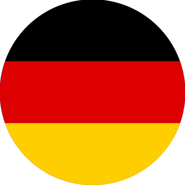 Germany flag round